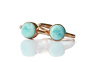 Preview: Ring Larimar rosegold SterlingSilber Edelsteinring Geburtsstein Schütze
